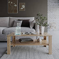 Журнальний столик 100х60, кавовий столик у вітальню, на рецепцію в офіс або салон. Сонома