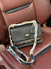 Жіноча сумка Коуч чорна Coach Black Mini Klare Crossbody in Signature, фото 3
