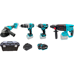 Набір акумуляторних інструментів Grand № 4 (МШУ-20BL/PRO, ТАК-20UBL, АГ-800UBL, ПА-20/26BL)