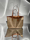 Жіноча сумка Коуч бежева Coach Beige Reversible Signature City, фото 6