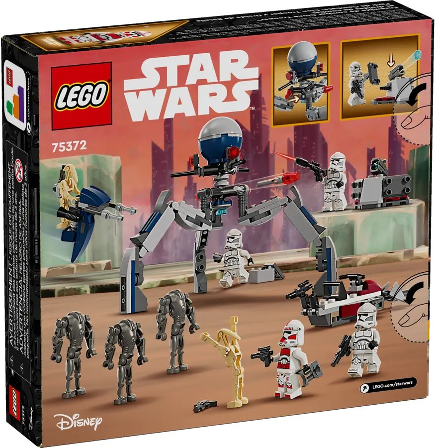 LEGO Конструктор LEGO Star Wars Клони-піхотинці й Бойовий дроїд. Бойовий набір