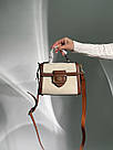 Жіноча сумка Коуч бежева Coach Beige Hero Shoulder Bag in Signature Canvas, фото 7
