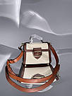 Жіноча сумка Коуч бежева Coach Beige Hero Shoulder Bag in Signature Canvas, фото 3