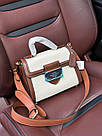 Жіноча сумка Коуч бежева Coach Beige Hero Shoulder Bag in Signature Canvas, фото 10