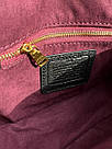 Жіноча сумка Коуч чорна Coach Polished Pebble Willow Saddle Bag Black, фото 6