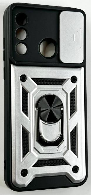 PC + TPU чохол Camshield Armor для ZTE Blade A53 / сріблястий