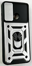 PC + TPU чохол Camshield Armor для ZTE Blade A53 / сріблястий, фото 3