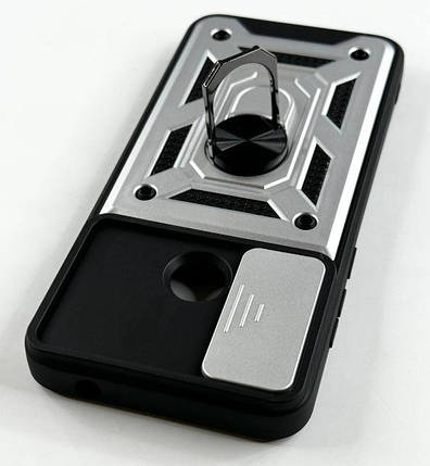PC + TPU чохол Camshield Armor для ZTE Blade A53 / сріблястий, фото 2
