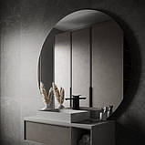 Кругле настінне дзеркало з фоновою LED-підсвіткою безрамкове ЛЕД-дзеркало, фото 2