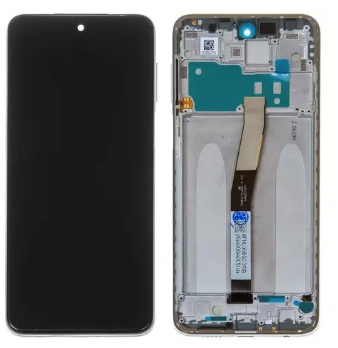 Дисплей для Xiaomi Redmi Note 9 Pro, Redmi Note 9S, білий, з рамкою, Original (PRC), фото 1