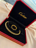 Cartier кільце та браслет із ЗУБЧИКАМИ / Cartier набір/  Красива подарункова упаковка - коробочка з оксамитом та пакет, фото 10