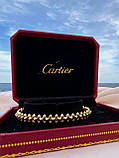 Cartier кільце та браслет із ЗУБЧИКАМИ / Cartier набір/  Красива подарункова упаковка - коробочка з оксамитом та пакет, фото 3