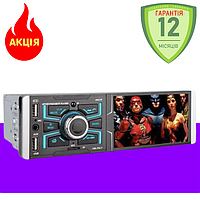 Автомагнітола з сенсорним з екраном 4 дюйми 1din мультимедійна магнітола для автомобіля з дисплеєм