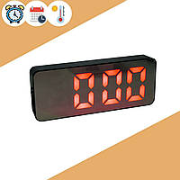 Годинник електронний настільний Gaosiio DS-3821L, Червоне підсвічування, дзеркальний годинник світиться в темряві