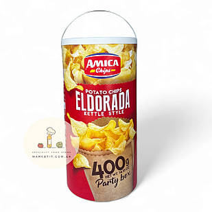 Чипси картопляні Amica Chips Eldorada, МЕГА-бокс на велику компанію 400 г.
