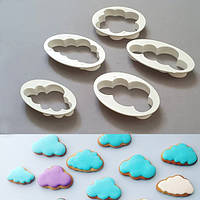 Набір вирубок для пряників Хмари, 5 шт