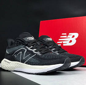 Чоловічі кросівки New Balance Fresh Foam стильні текстильні чорні