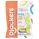 Plackers, Kid's Dual Gripz, дитячі зубочистки з ниткою, з фтором, фруктовий смузі, 75 шт.