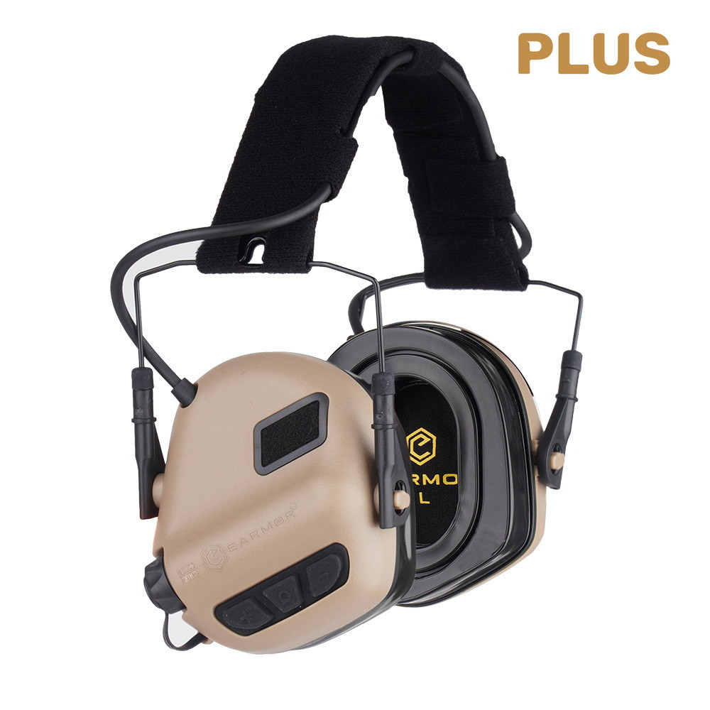 Навушники активні тактичні Earmor M31 PLUS TAN