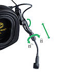 Активні навушники з гарнітурою для рації Opsmen Earmor M32 PLUS Олива, фото 7