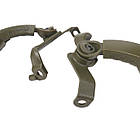 Кріплення адаптер на шолом для навушників Opsmen Earmor M16C Olive (Чебурашки), фото 7