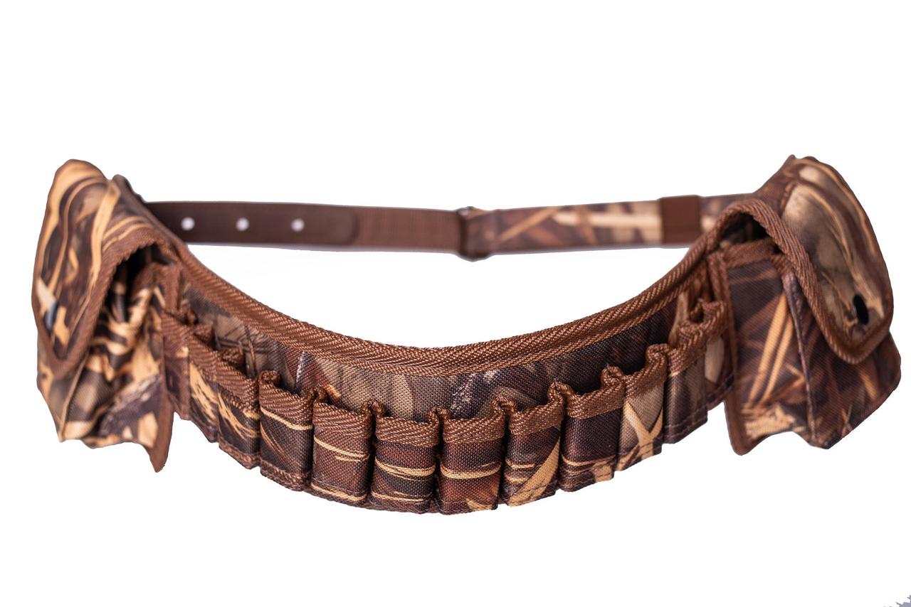 Патронташ з карманами на 44 патрона 12,16 калібр "Преміум" Очерет   WDFf012, фото 1