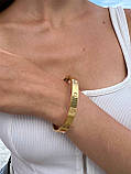 Cartier браслет лав позолота 18 К/ Браслет Картьє з викруткою/ Браслет LOVE, фото 5