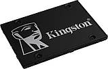 Накопичувач SSD 256GB Kingston KC600 2.5" SATAIII 3D TLC (SKC600/256G) 2.5" DS, фото 4