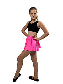 Танцювальна спортивна спідниця рожева, біфлекс