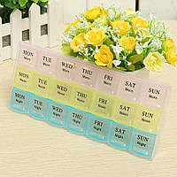 Органайзер для таблеток на тиждень 3 прийоми 21 комірка, таблетниця для ліків  таблетниця на 7 днів (ST)