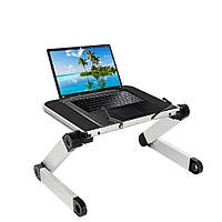 Підставка для ноутбука Table Buddy розкладний столик трансформер під ноутбук у ліжко  підставка на (ST)
