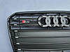 Решітка радіатора Audi A5 8T (12-15) тюнінг стиль S5 (срібло), фото 6