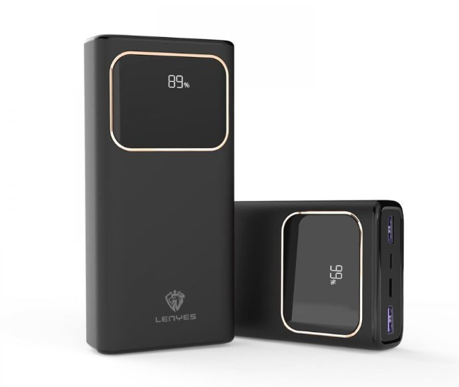 Повербанк Lenyes PX288D 20000mAh Power Bank 22.5W+QC3.0+PD з дисплеєм, фото 1