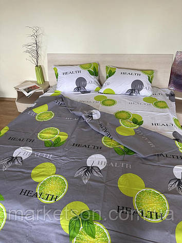 Дитяча полуторна постільна білизна Лайм, фото 1