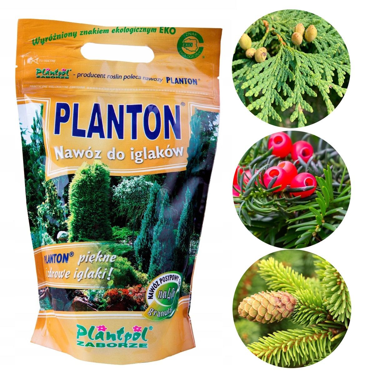 Добриво Planton для хвойних рослин (Плантон, 1 кг гранул), Польща