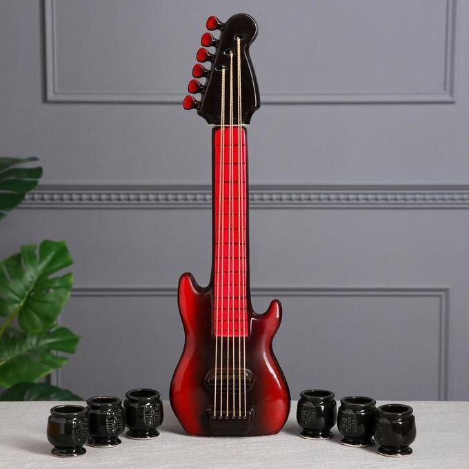 Подарунковий набір для алкоголю Електрогітара - оригінальний подарунок музиканту, фото 1