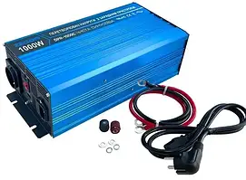 Перетворювач напруги ZEGOR DPR-1000C з зарядним пристроєм (UPS) 1000W 12/220V чиста синусоїда
