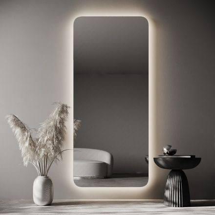 Настінне прямокутне дзеркало без рами з LED-підсвіткою LED-дзеркало з фоновою підсвіткою