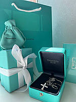 Тіффані Tiffany хрестик срібло 925 у подарунковому пакованні люкс - коробочка, пакет, мішечок