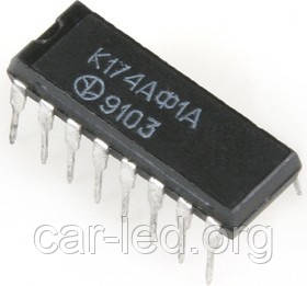 К174АФ1А (TBA920) мікросхема для синхронізації і формування імпульсів рядкової розгортки в TV
