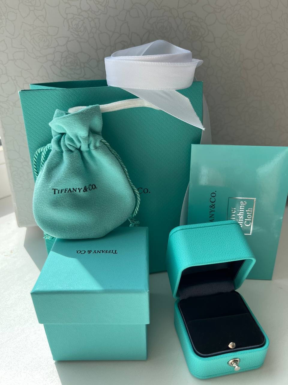 Tiffany / Тіффані подарункове паковання під браслет — коробочка, зовнішня коробочка, пакет, мішечок, картка