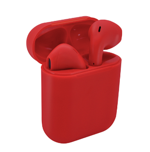 Бездротові сенсорні bluetooth-навушники inPods 12 c кейсом, червоні, фото 2