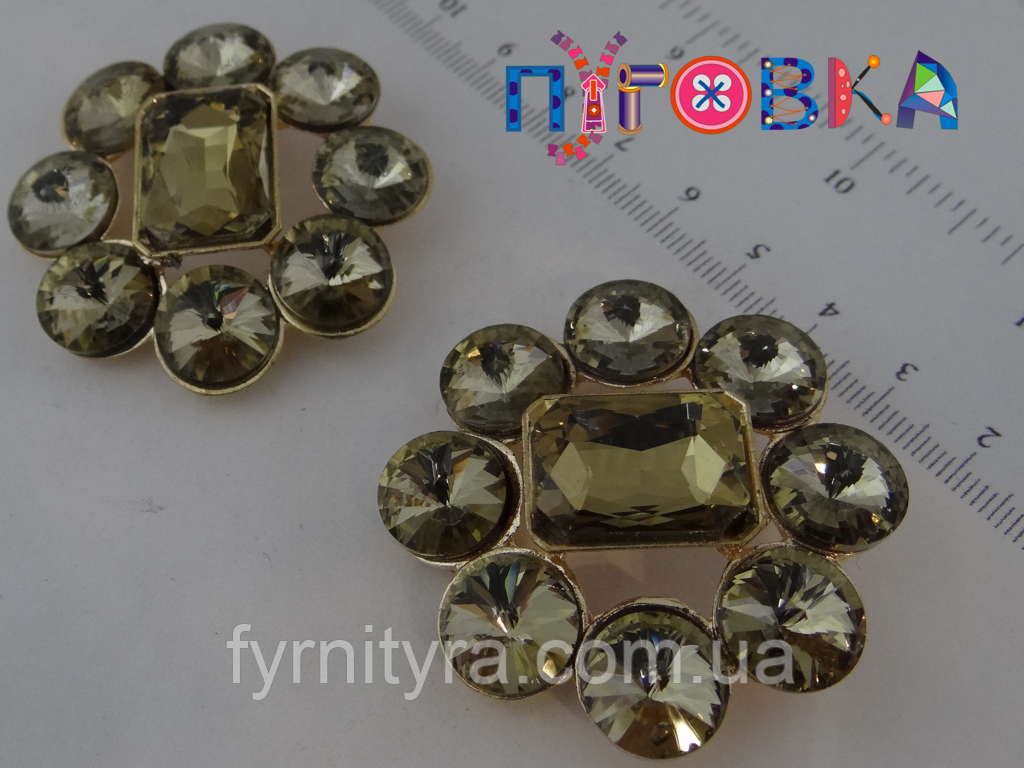 Шубний ґудзик 48 mm, gold, No029