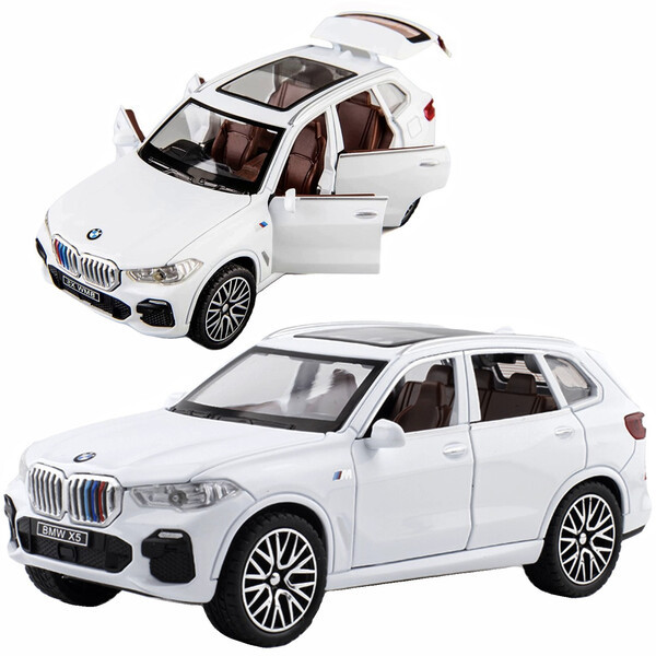Машинка BMW X5 іграшка моделька металева колекційна 15 см Білий (59662)
