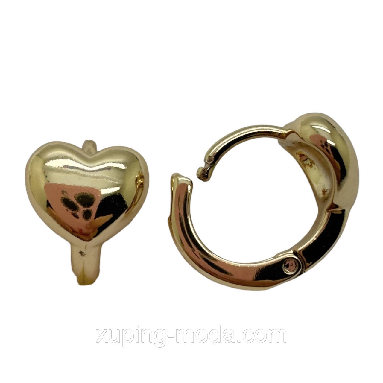 Сережки ксюпінг. 10 мм. 18 к, фото 1