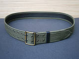 Ремінь офіцерський польовий (стропа + шкіра) олива 130 см, фото 6