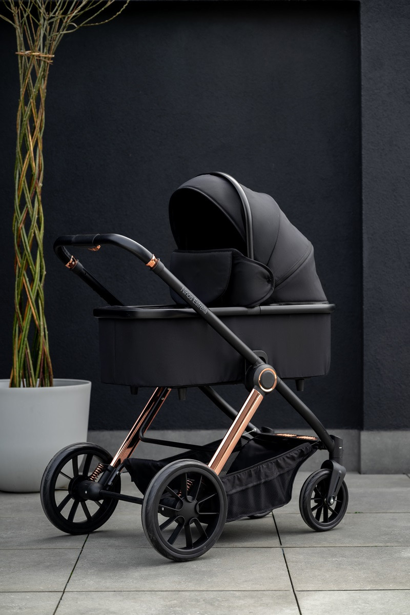 Коляска 3в1 з авто кріслом Ninos Estrella Black Gold