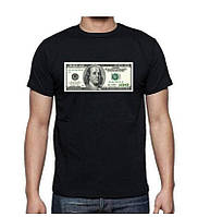 Футболка чоловіча з принтом 100$, розмір М