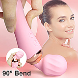 Вібратор-мікрофон 2в1, Силіконовий вібромасажер, стимулятор ергономних зон, Інтимні іграшки, фото 7