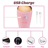 Вібратор-мікрофон 2в1, Силіконовий вібромасажер, стимулятор ергономних зон, Інтимні іграшки, фото 6